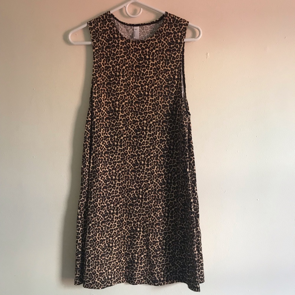 American Apparel Leopard Print Shift Dress
